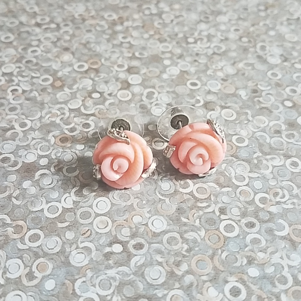 Coral earrings